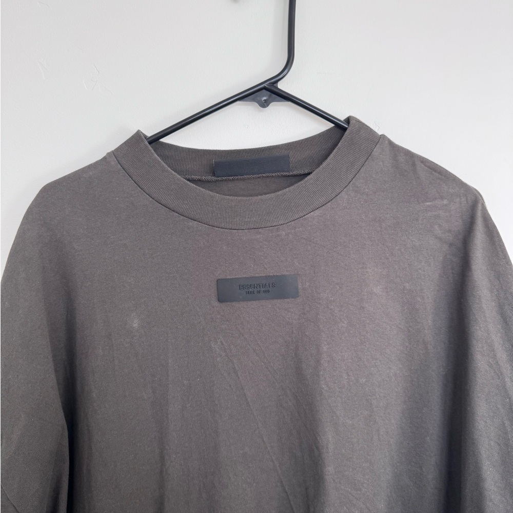 Essentials Men's Tee in Charcoal/Green